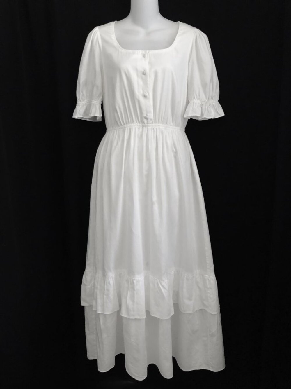 Gal Meets Glam White Cotton Maxi Blakely Dress - Picture 2 of 8